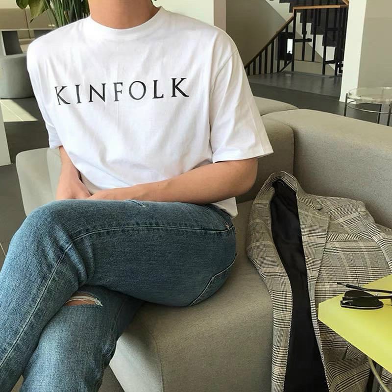 Áo thun nam unisex áo thun tay lỡ nam nữ KINFOLK Stee TOP TRENDING 2022 | BigBuy360 - bigbuy360.vn
