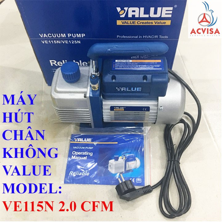 MÁY HÚT CHÂN KHÔNG VALUE 2.0 CFM MODEL: VE115N