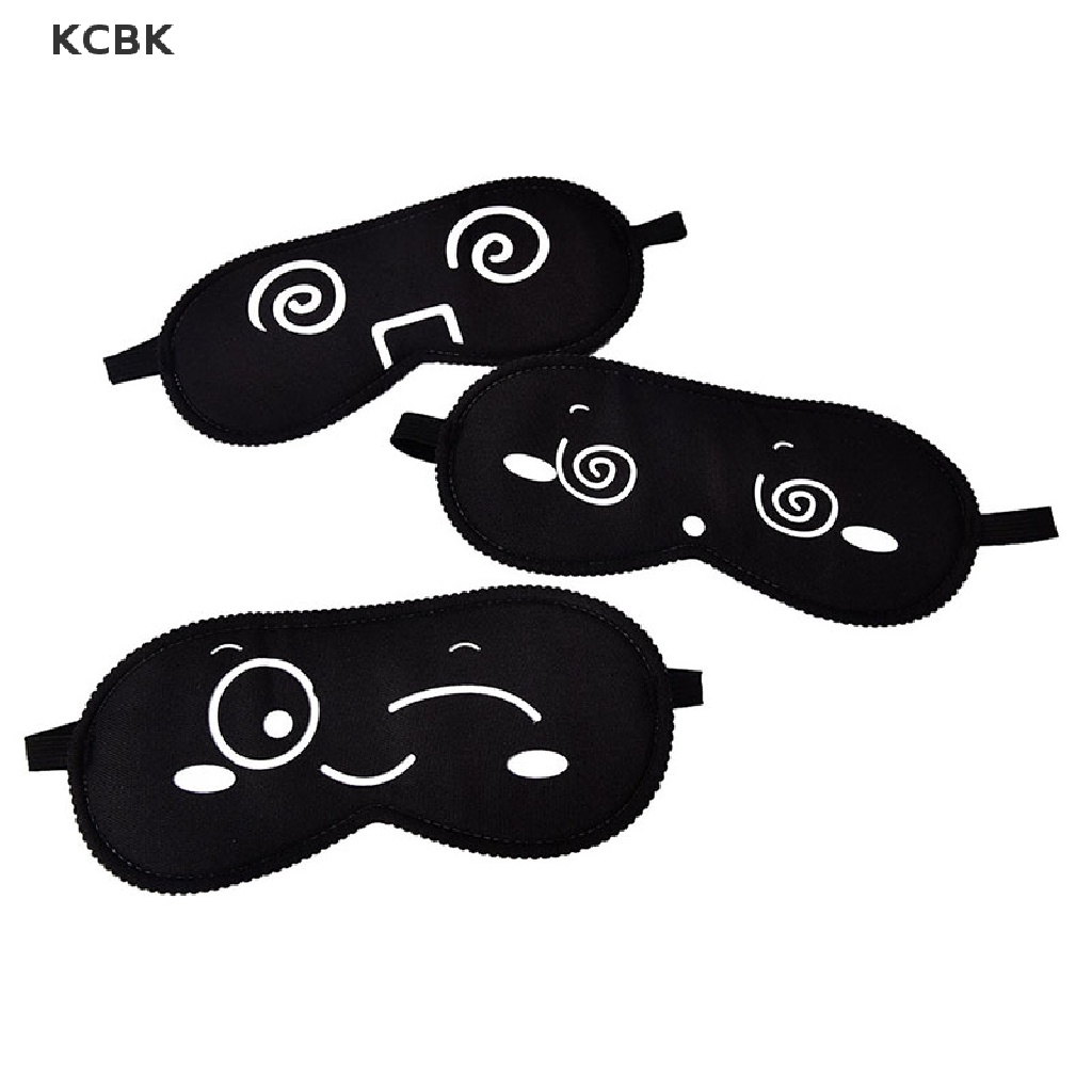 KC 1PC New Pure Silk Sleep Eye Padded Shade Cover Travel Relax Aid Blindfold BK