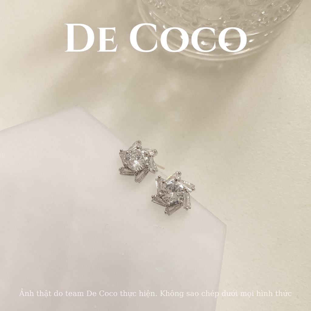 Khuyên tai bông tai tròn nửa xà cừ Alice De Coco decoco.accessories