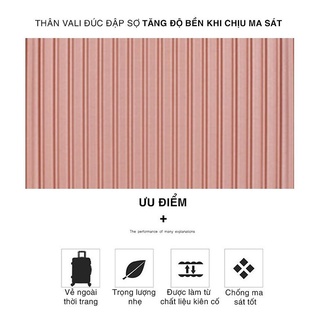 Vali sọc dọc thời trang/size 20/ mẫu mới(sẵn)