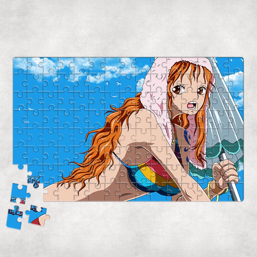 Tranh ghép hình A4, A5 Anime, xếp hình ONE PIECE WALLPAPER - Mẫu 5