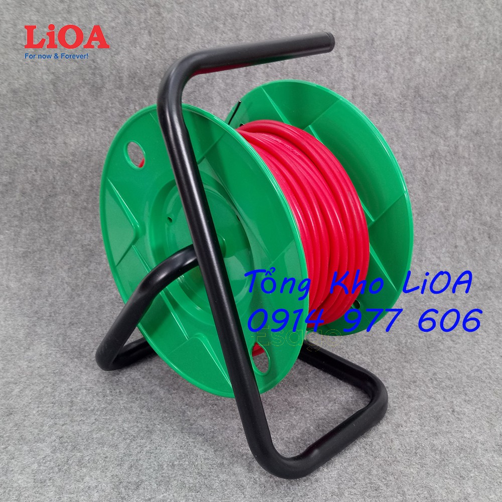 Ổ Cắm LiOA Quay Tay Kéo Dài Kiểu Rulo, Loại Phổ Thông, Dây Dài 50m. Model QT50-2-15A