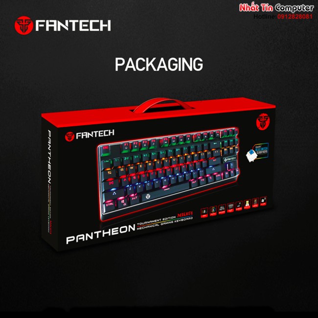 Bàn phím cơ Fantech Pantheon MK871 Gaming Led RGB