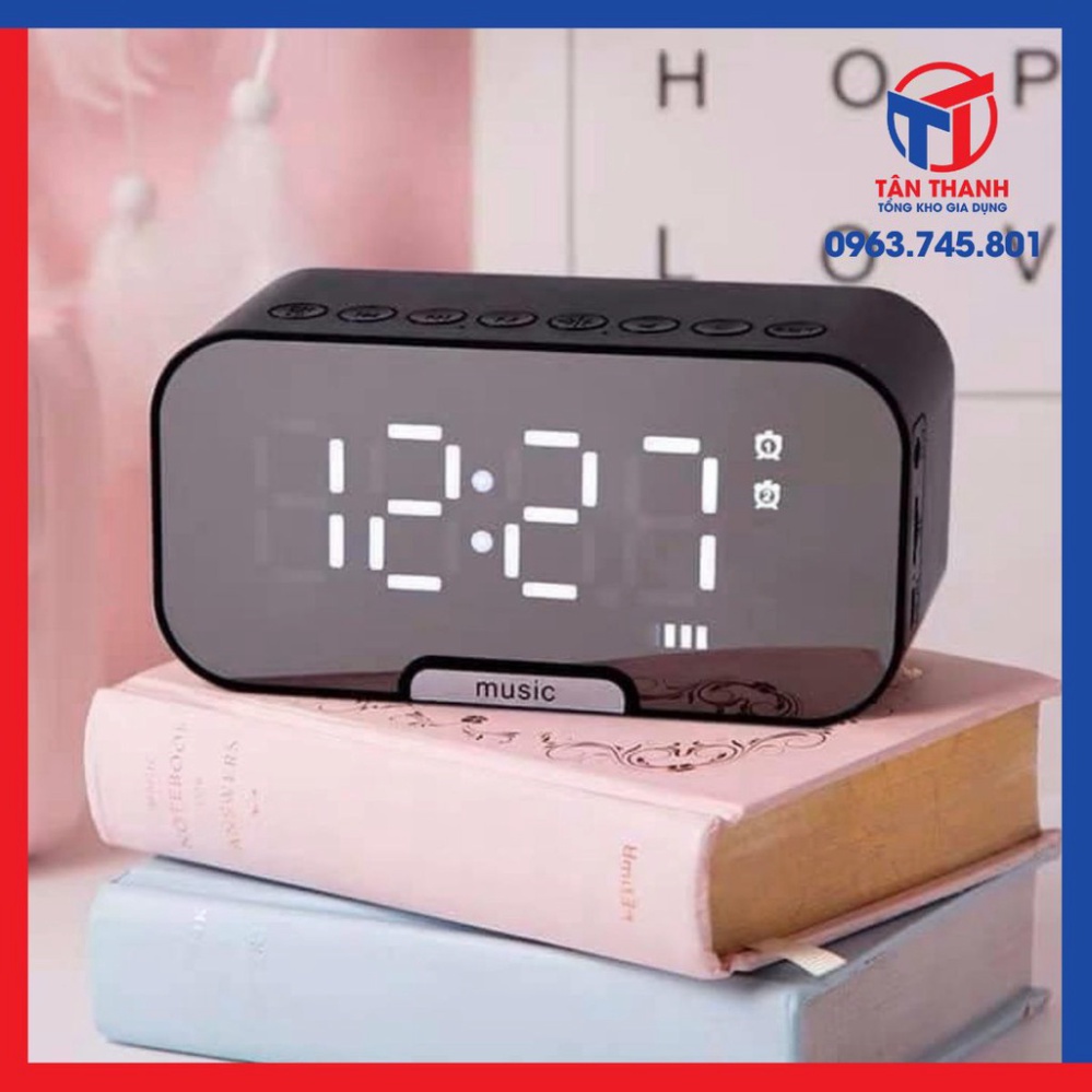 LOA BLUETOOTH KÈM ĐỒNG HỒ BÁO THỨC THÔNG MINH MÀN HÌNH TRÀN VIỀN CỰC ĐẸP