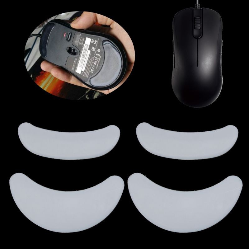 btsg* 2 Sets/pack Tiger Gaming Mouse Feet Mouse Skate For Zowie ZA12 ZA11 Fk AM White Mouse Glides Curve Edge