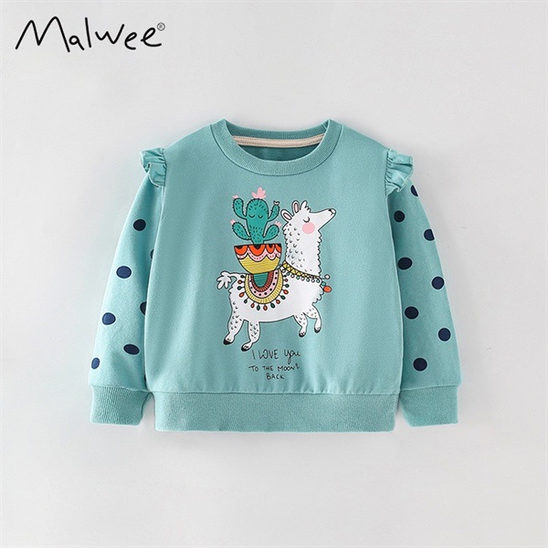 BST áo nỉ hoạ tiết động vật Little Maven/Malwee cho bé gái 2-8 tuổi - Little Maven Official Store