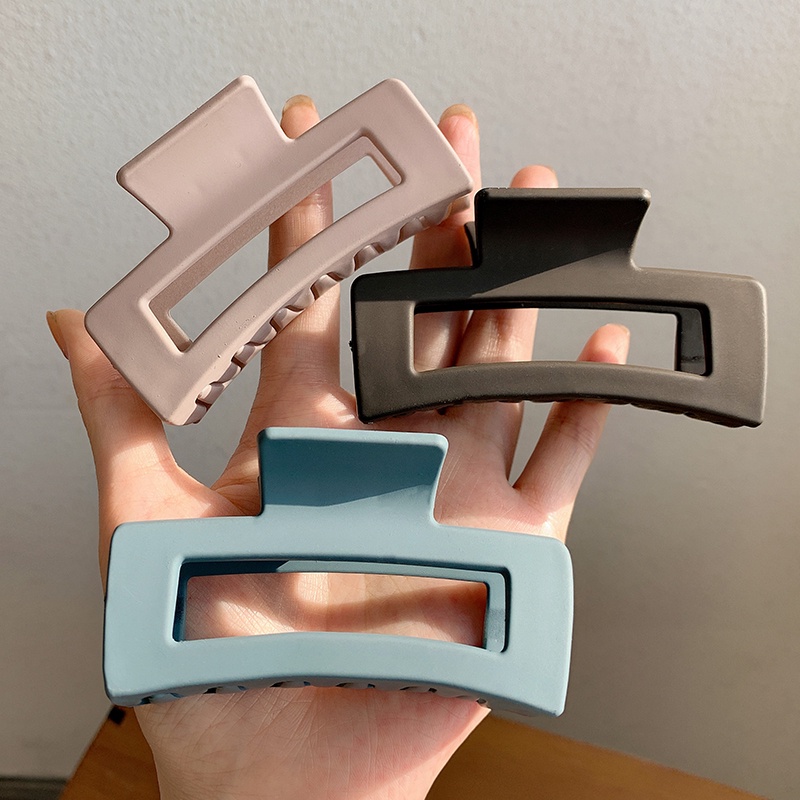 Kẹp Tóc Càng Cua Hình Vuông Màu Sắc Ngọt Ngào Phong Cách Hàn Quốc