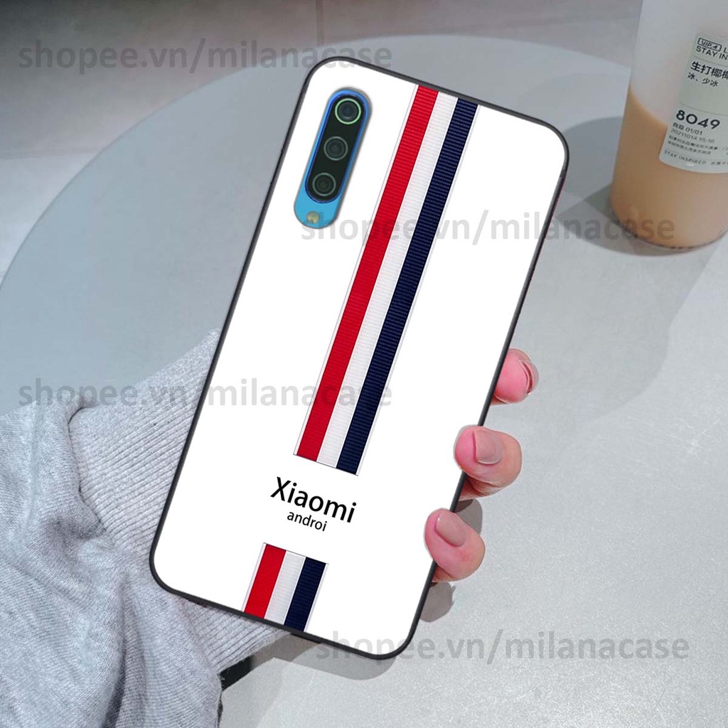 Ốp Xiaomi Mi 9 SE in giả da phong cách thể thao, cá tính, thời trang