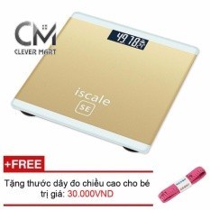 Cân sức khỏe Iscale Plus Tặng kèm thước dây (Màu ngẫu nhiên)