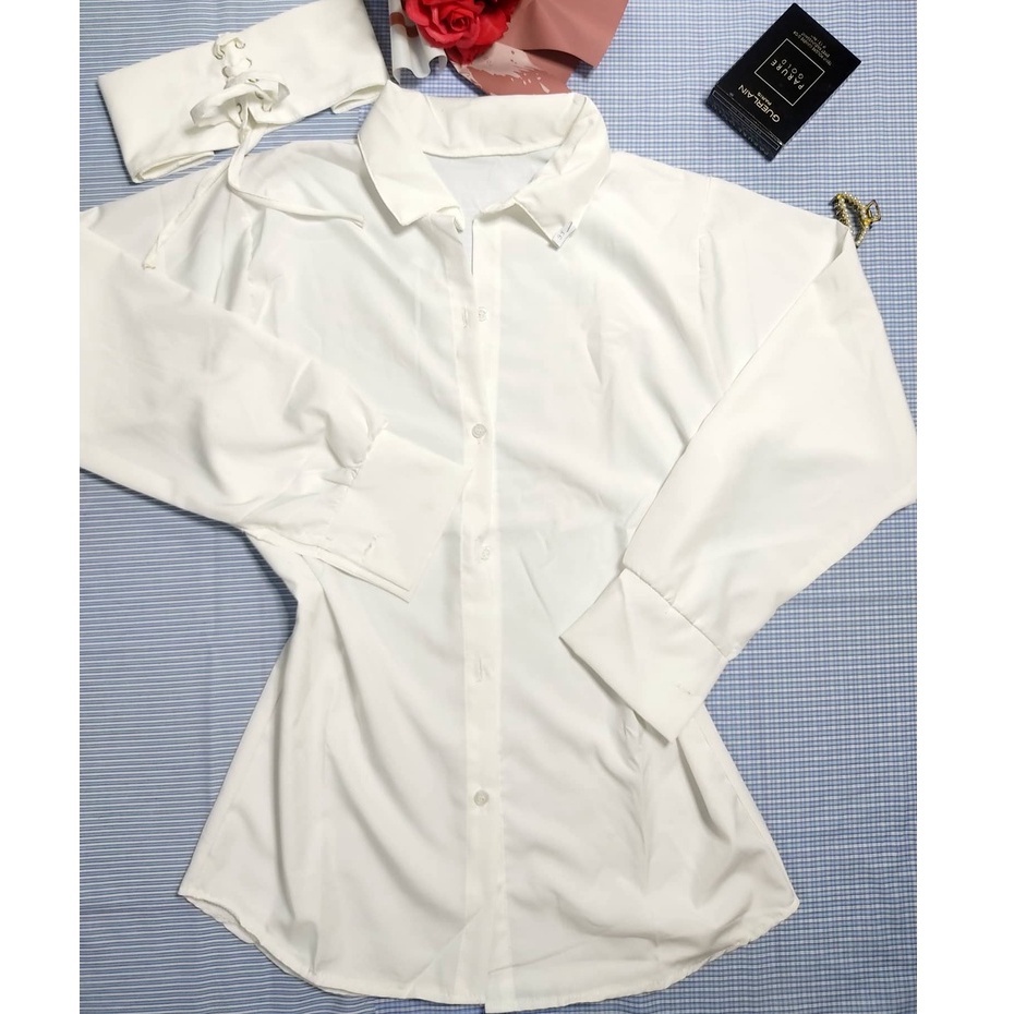 Áo Sơ Mi Kèm Đai Dài Tay Cực Xinh