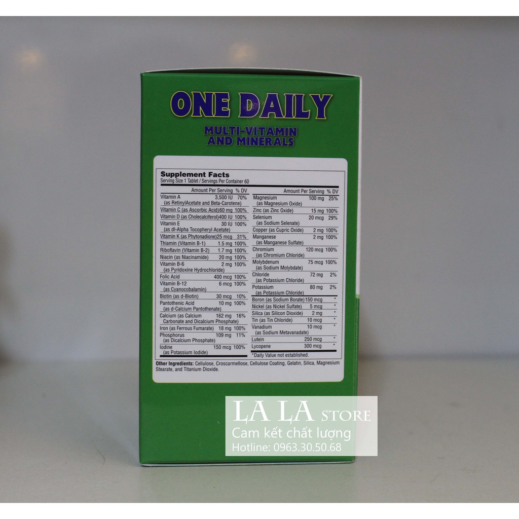Viên Uống Vitamin Và Khoáng Chất Pharmekal One Daily - Multi Vitamin & Minerals (Hộp 60 Viên) | BigBuy360 - bigbuy360.vn