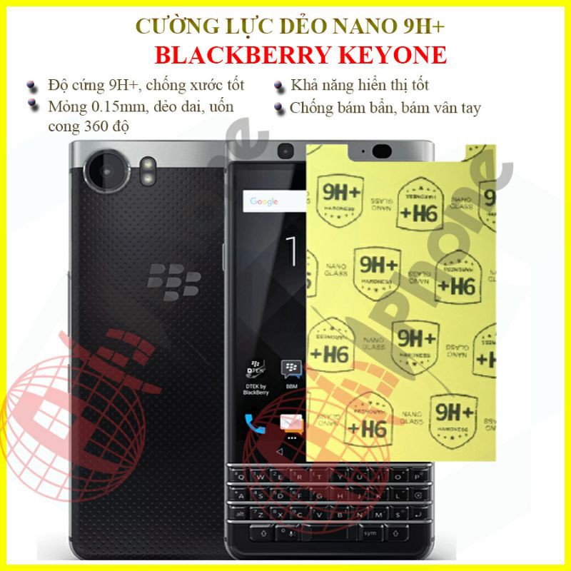 Dán cường lực dẻo nano Blackberry Keyone