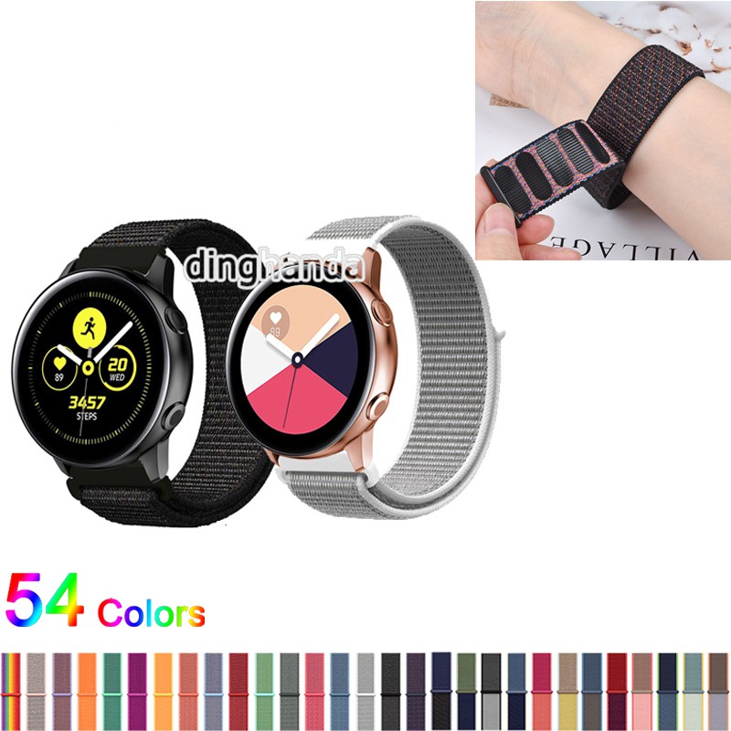 Dây đeo đồng hồ nylon phong cách thể thao cho Samsung Galaxy Watch Active 2