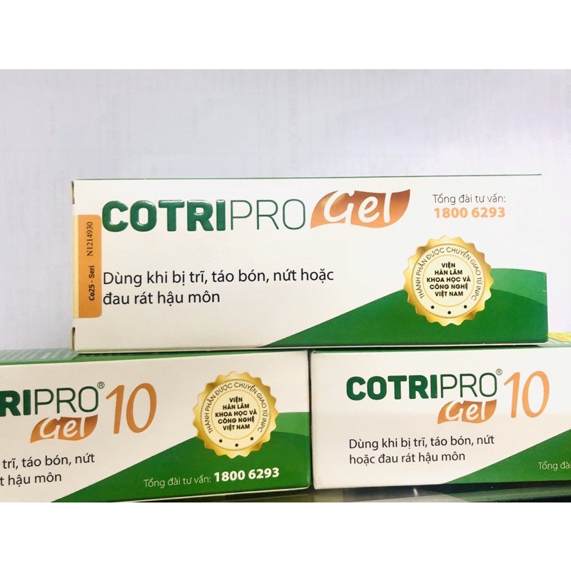 Chính HãngKem Cotripro Gel - Có tem tích điểm tặng quà