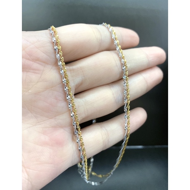 Dây chuyền nữ xoắn mảnh -Bạc cao cấp 925