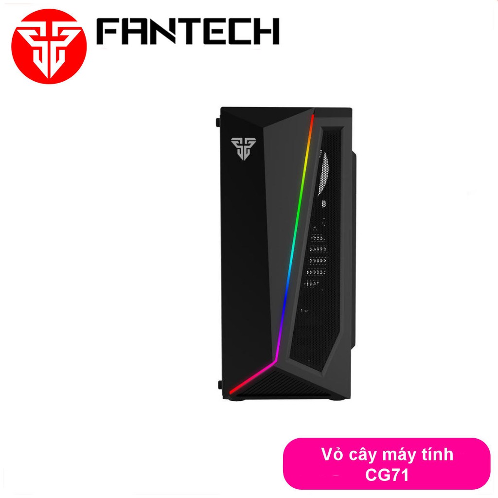 Vỏ cây máy tính, Vỏ case máy tính, Vỏ thùng máy tính Hỗ trợ đèn LED siêu đẹp Fantech CG71