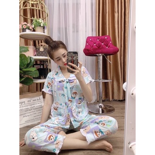 Bộ lụa tiểu thư bèo nơ xinh form 40-58kg