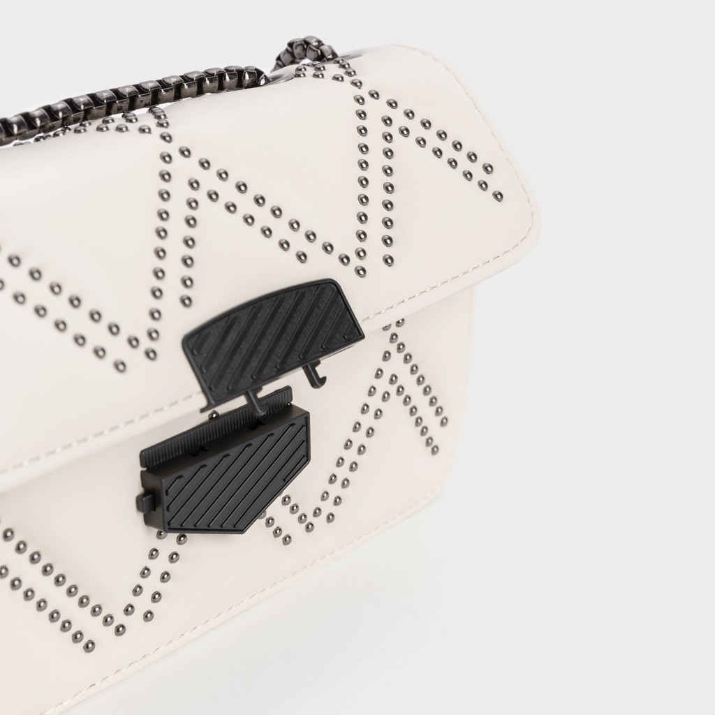 [Mã WABRWB24 giảm 30K đơn 99K] Túi Xách Nữ Đinh Tán Khóa Đen HAPAS - TSN20378 | BigBuy360 - bigbuy360.vn