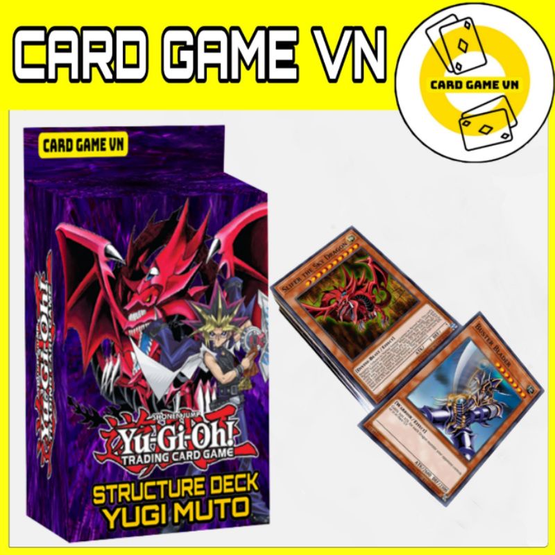 [BÀI IN] Bài YuGiOh - Hộp Thẻ Bài FullBox - Bộ 45 lá bài Structure Deck của YuGi Muto - Card Game VN