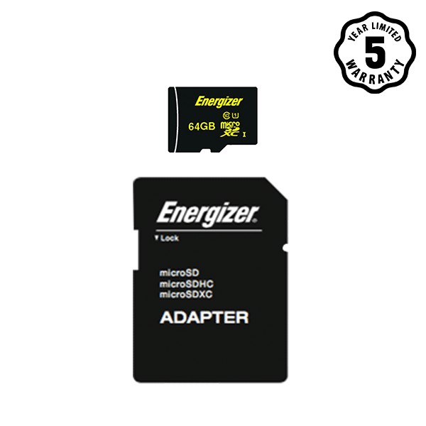 Thẻ nhớ micro SDXC 64GB Energizer​​ Class10 UHS-I - 80​​MB/s - FMDAAH064A