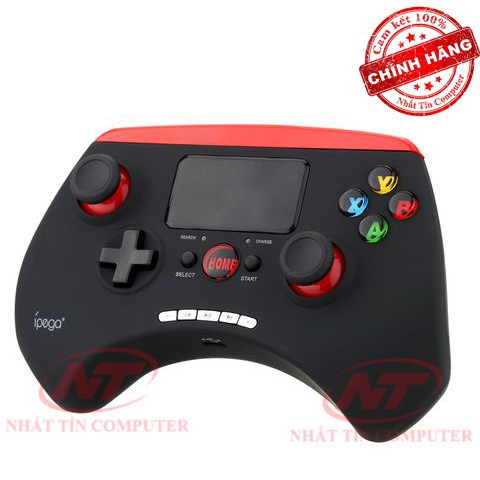 Tay cầm chơi game bluetooth IPEGA PG-9028 hỗ trợ PC/ANDROID/IOS - tích hợp TOUCH PAD(Đen) - Hàng nhập khẩu