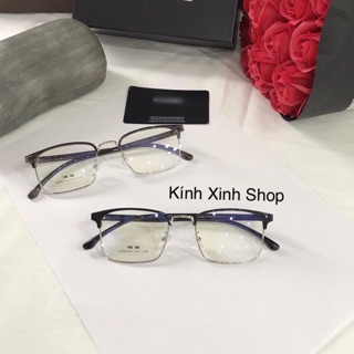 Kính gọng nửa viền mắt vuông basic - vnv02