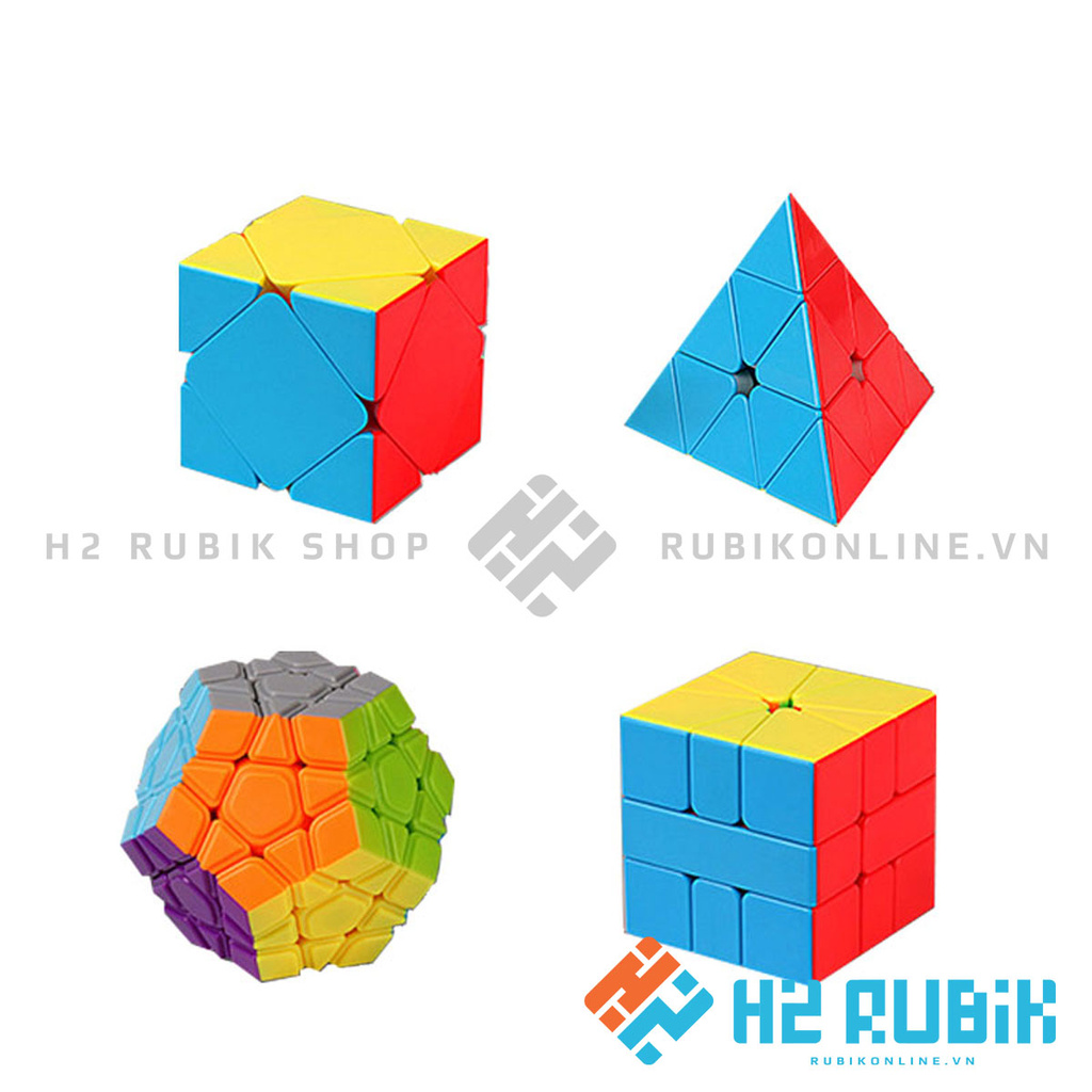 Combo Rubik Meilong Pyraminx Megaminx Square-1 Skewb giá rẻ chơi trơn mượt