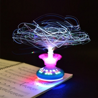 Đồ chơi con quay ufo có đèn và nhạc cho bé