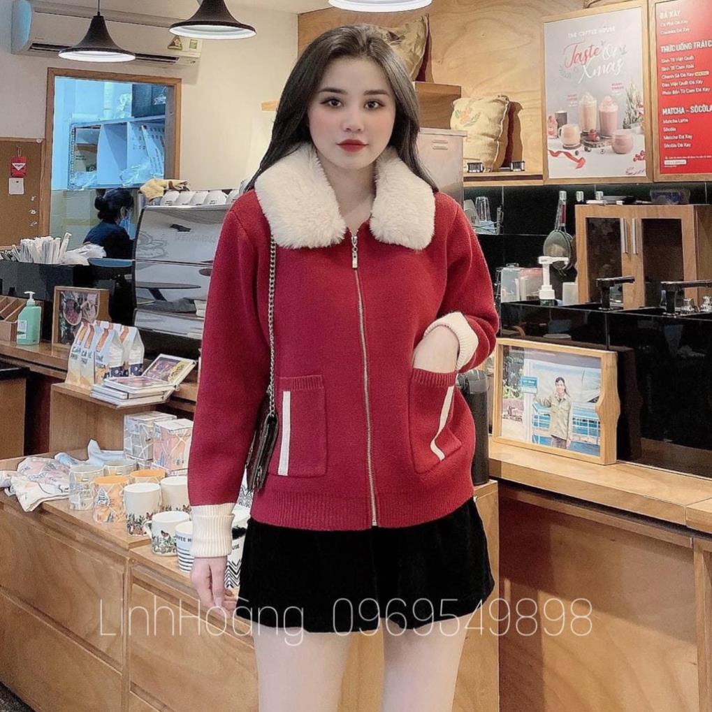 Hàng Cao Cấp- Giá Gốc Tận Xưởng Áo Khoác Dạ Cổ Phối Lông 🦋Áo khoác nữ 🦋 Áo Dạ Nữ Túi Trước 2 Màu