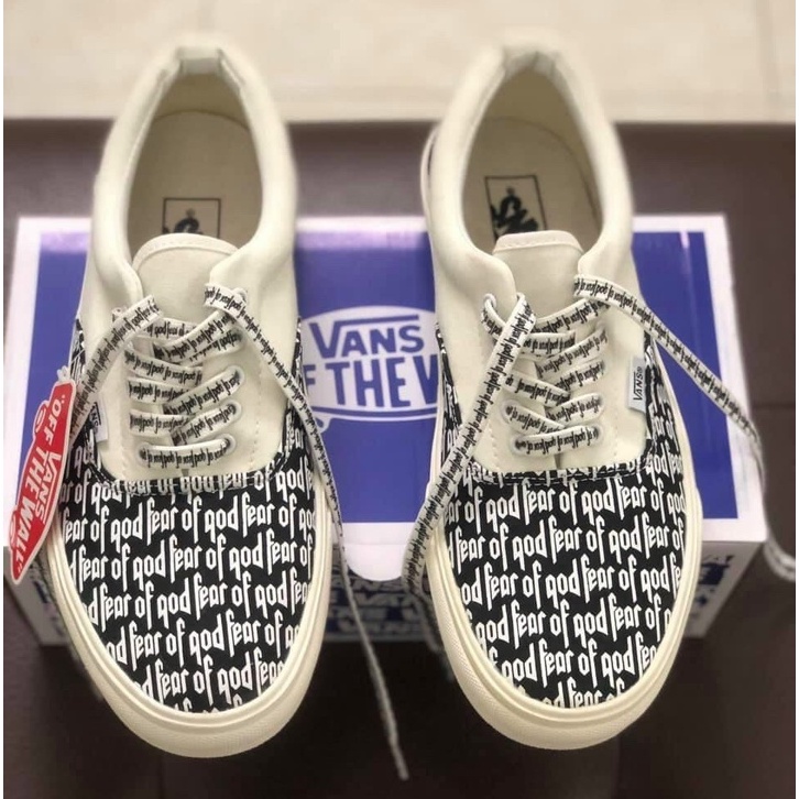 Giày vans chữ 💛FREESHIP💛 Sneaker Nam Nữ Đủ Size /Giầy vans fog trắng chữ đen | BigBuy360 - bigbuy360.vn