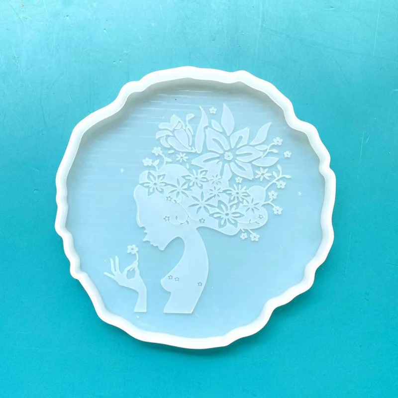 Khuôn Silicone Làm Đế Lót Ly Bằng Resin Epoxy Hình Cơ Thể Người