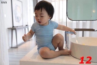 Bộ Minky mom cộc tay mông cong cho bé