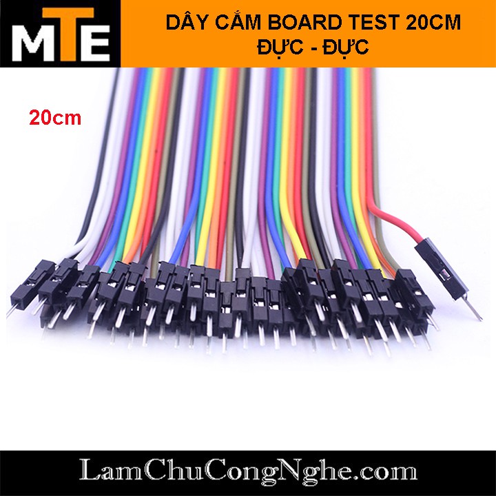 Dây cắm board test đực đực 20 cm (40 sợi)