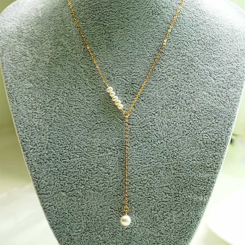 Vòng cổ 6ly mix bi và dây titan