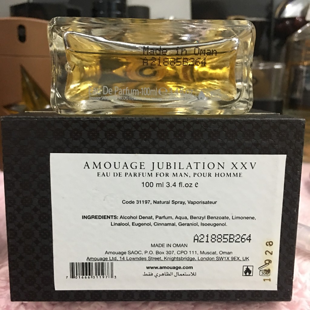 Nước Hoa Nam Amouage Jubilation XXV 5ml/10ml/20ml