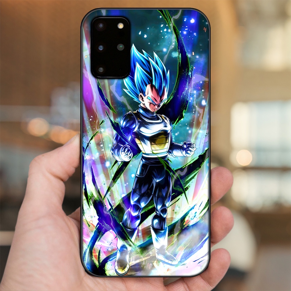Ốp lưng Samsung S20 Plus viền đen in hình Vegeta Dragon Ball
