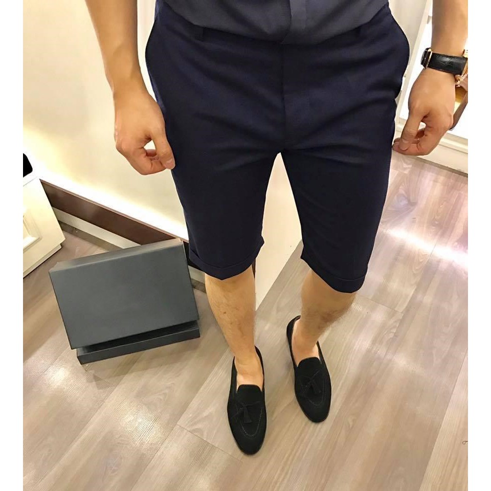 Quần short nam Kojiba vải cotton co giãn nhẹ dáng công sở tây âu | BigBuy360 - bigbuy360.vn