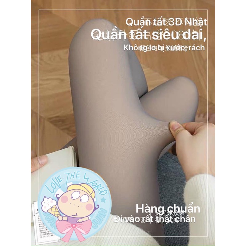 QUẦN TẤT 3D GYS NHẬT LÓT NỈ MỎNG (CÓ 3 MÀU)