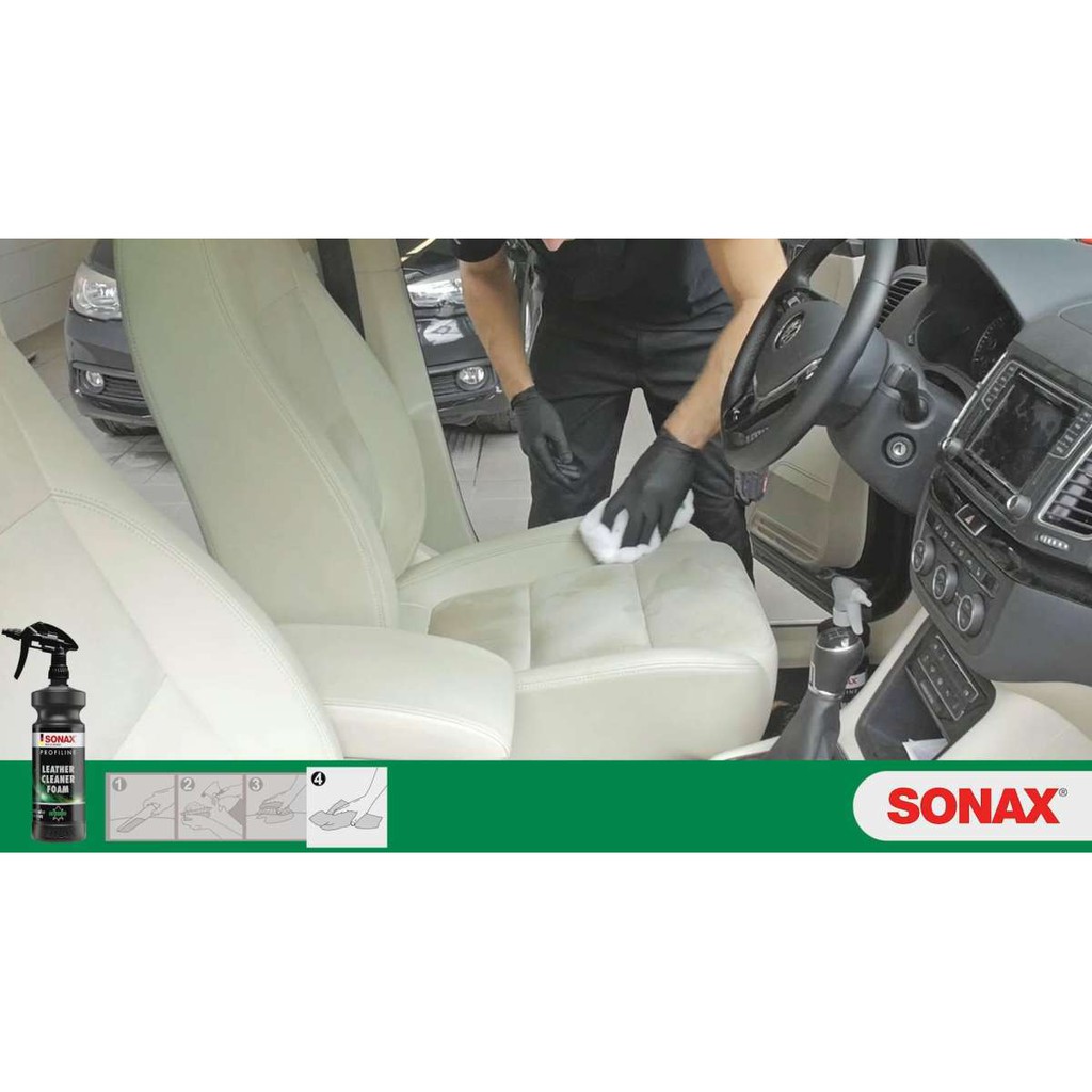 Chai Xịt Bọt Làm Sạch Da Sonax Leather Cleaner Foam 1 lít