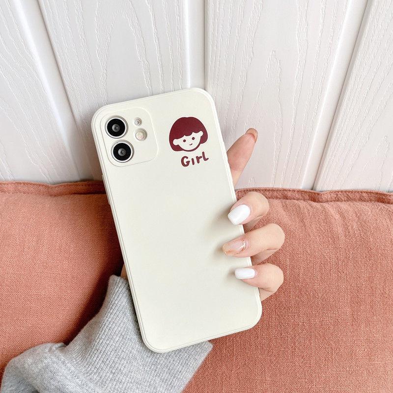 Iphone 11 12 Pro Max 12 Mini Se 2020 Xs Max Xr X 7 8 6 Plus ốp điện thoại Silicone Mềm Chống Rơi In Hình Cô Gái Xinh Xắn Cho | BigBuy360 - bigbuy360.vn