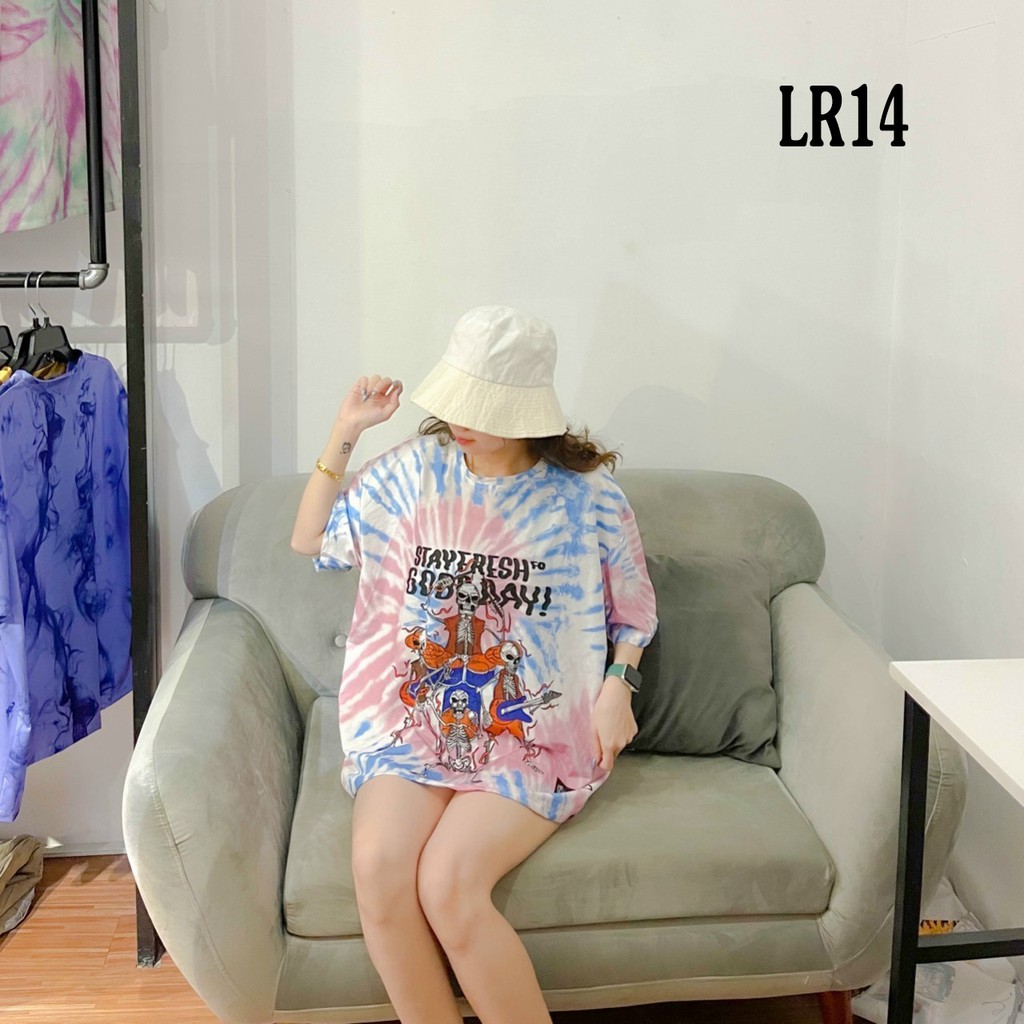 Áo thun loang màu 𝑭𝒓𝒆𝒆𝒔𝒉𝒊𝒑 Áo phông unisex LR14 {nhiều mẫu} vải cotton xượt poli co giãn thấm hút tốt, không xù lông