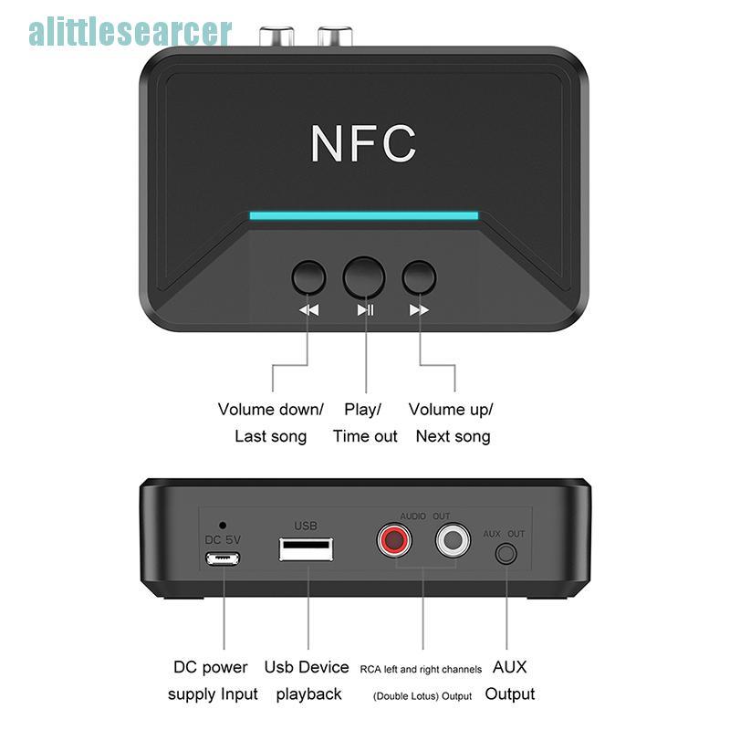 Thiết Bị Nhận Tín Hiệu Âm Thanh Bluetooth 5.0 Jack Cắm 3.5mm Aux Nfc Sang 2 Rca | BigBuy360 - bigbuy360.vn