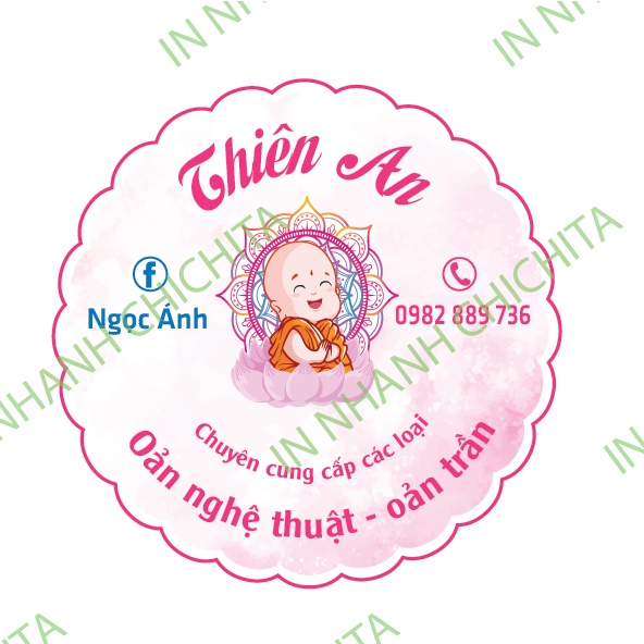 [Combo] 100 tờ A3 - in Tem giấy cán bóng, bế theo yêu cầu - đẹp - nhanh - rẻ