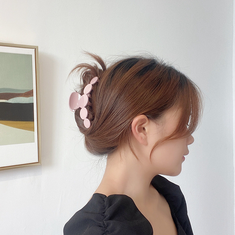 Kẹp Tóc Đính Quả Bóng Lông Kiểu Retro Hàn Quốc Dễ Thương Cho Nữ