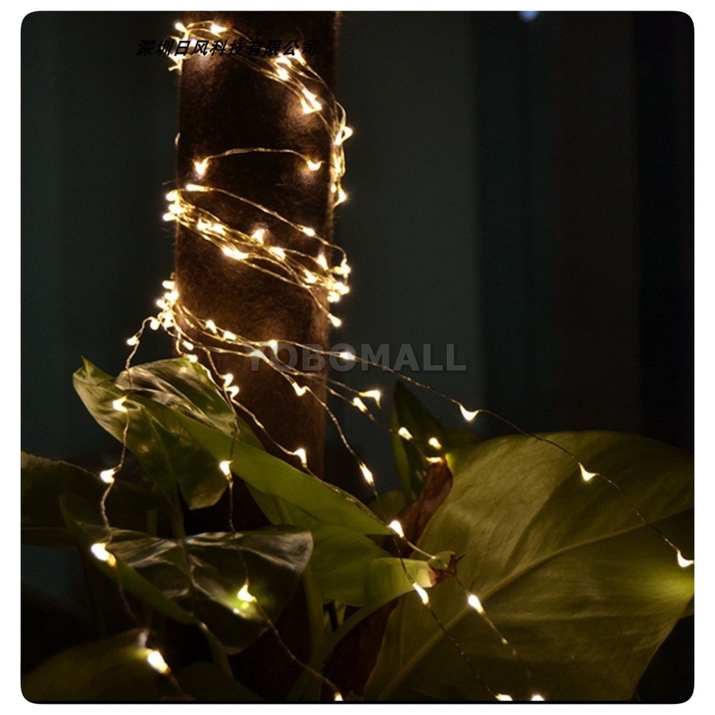 Dây Đèn Led Trang Trí Năng Lượng Mặt Trời Không Thấm Nước - Yobomall