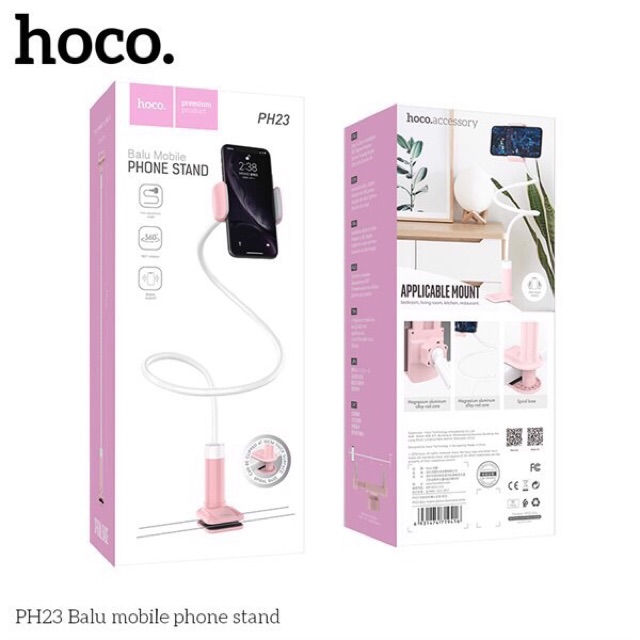 Kẹp đuôi khỉ hoco PH23 dùng cho điện thoại- Kẹp hoco PH23 tương thích nhiều bề mặt