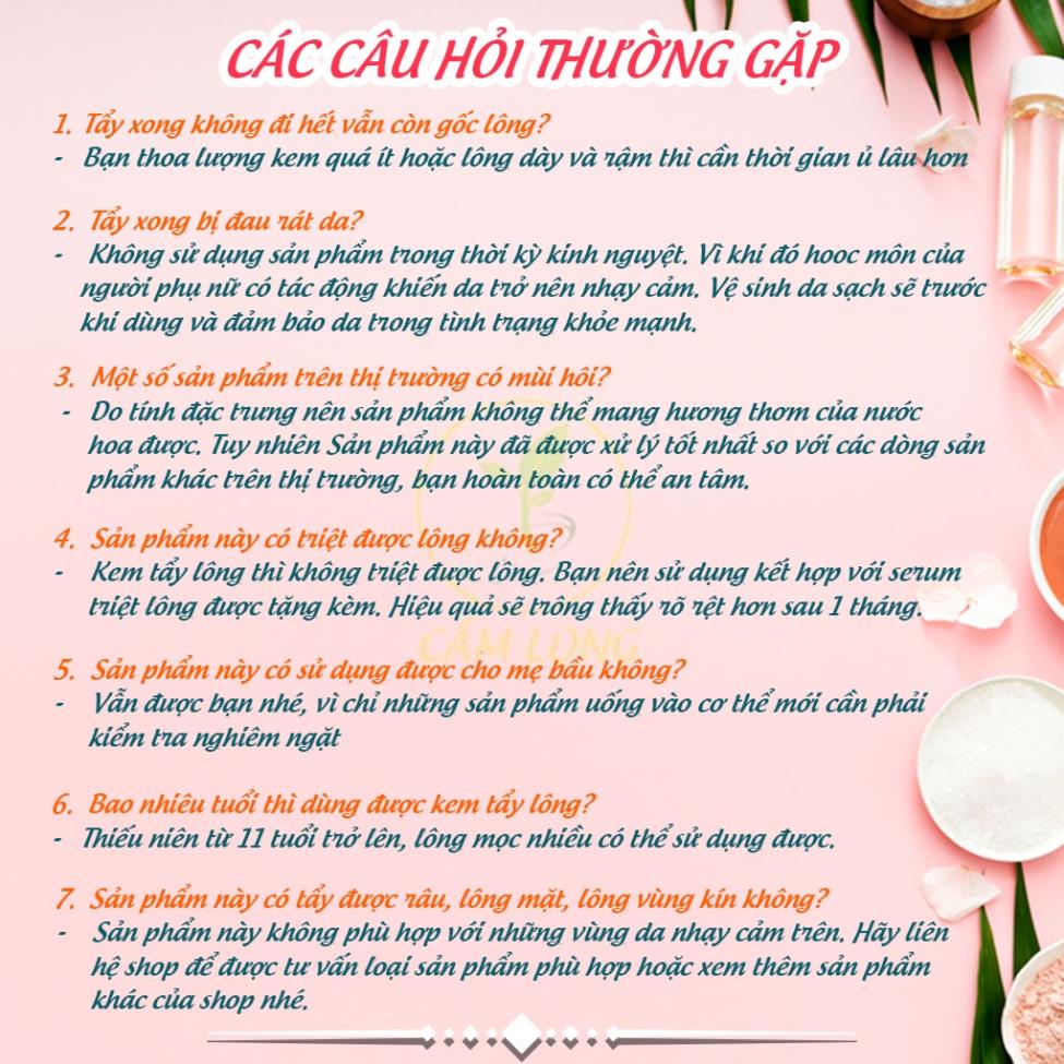 Kem Tẩy Lông Nách, Tay Chân, Body Toàn Thân, Vùng Kín Bikini Huyền Phi Chính Hãng