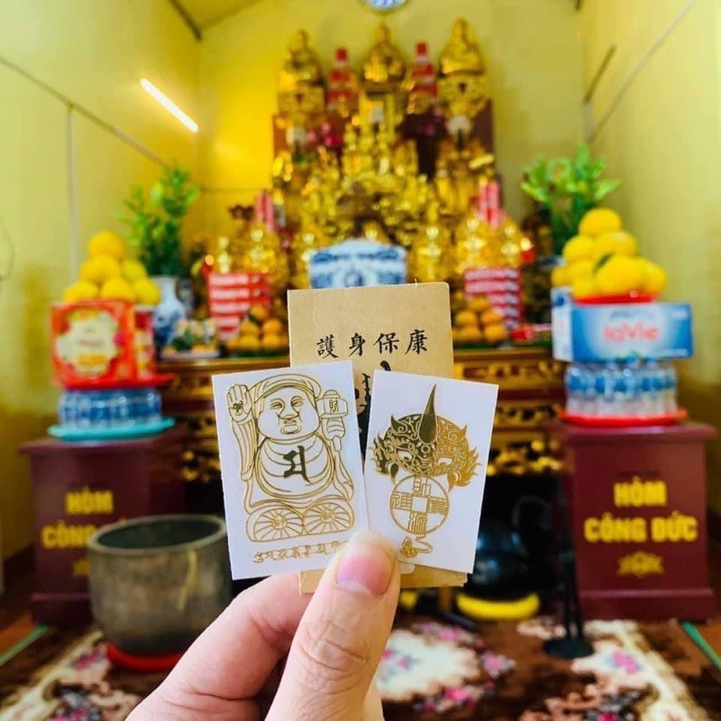 Combo 2 miếng dán mặt lưng điện thoại may mắn, tài lộc phù hợp các dòng điện thoại đẹp lung linh