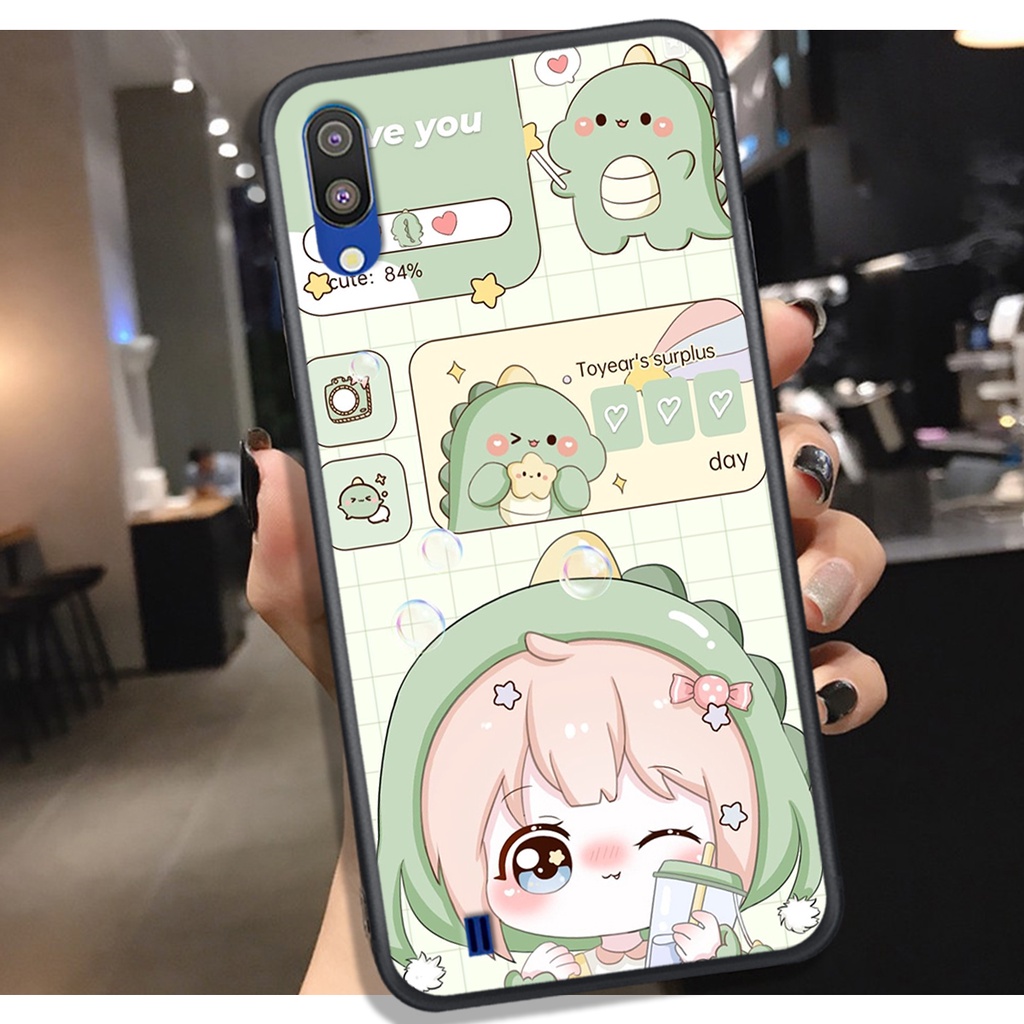 [HOT]ỐP SAMSUNG A10 - M10 _ A01 - A02 , IN HÌNH KHỦNG LONG CHIBI SIÊU DỄ THƯƠNG.